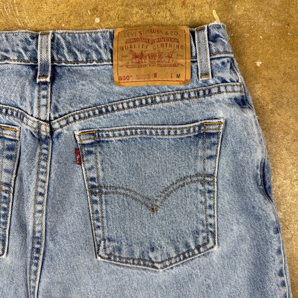 Vintage Levi’s 550 Jeans Women’s 14 Relaxed Fit Tapered Leg 1998 Light Wash‎ - Picture 6 of 13